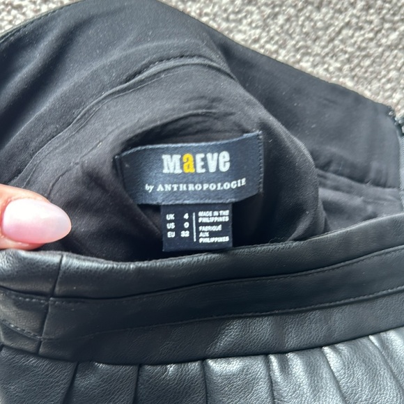 Anthro leather skirt - Picture 2 of 3